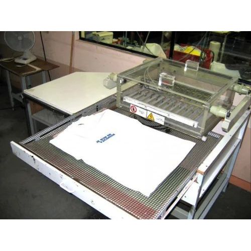 Semi Automatic Flock Printing Machine