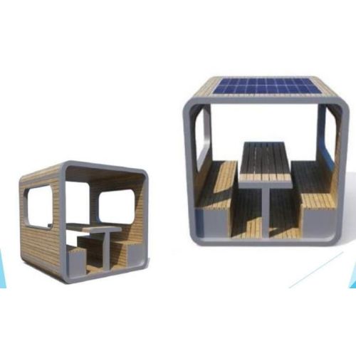 Gpts 01 Solar Smart Bench Cabin Square