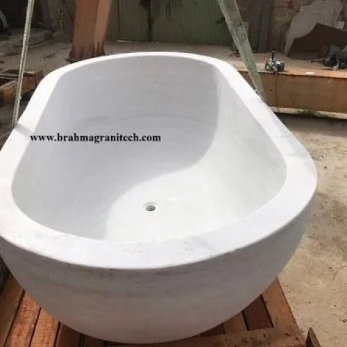 White Marble Bathtub