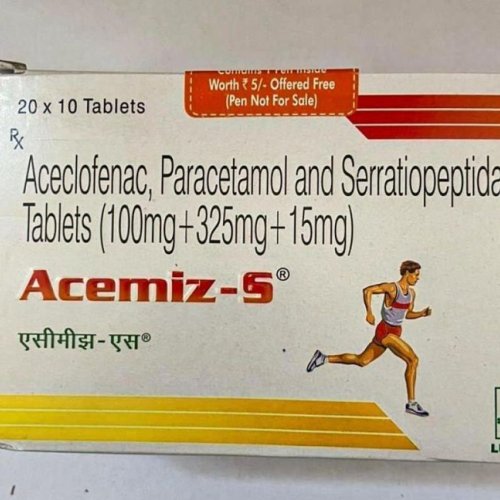 Aceclofenac Paracetamol and Serratiopeptidase