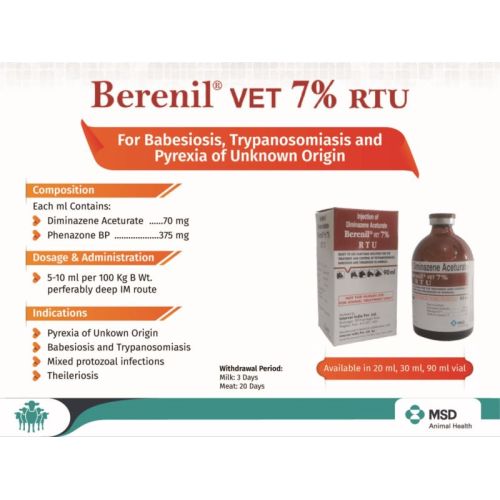 BERENIL RTU 7% INJ. 20ML