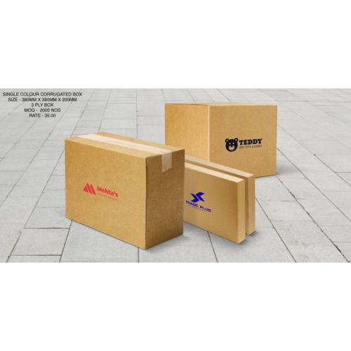 Single Printed Corrugated Box