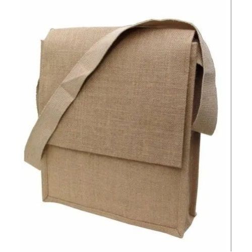 Plain Jute Flap Bag