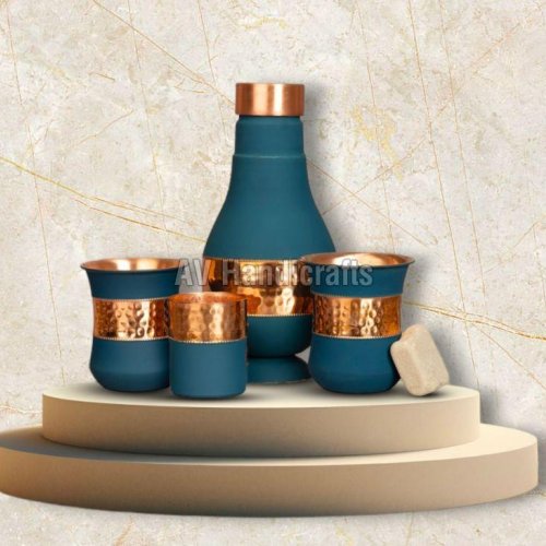 Copper Surahi Glass Set