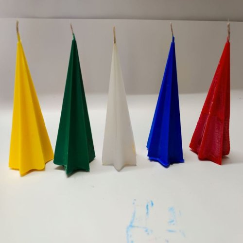 Conical Shaped Decorative Pillar Candle