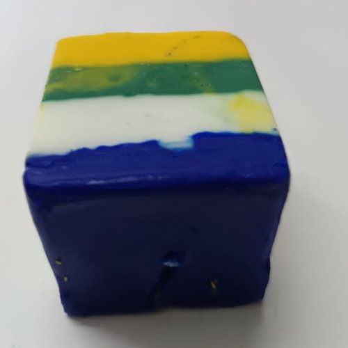 Multicolor Square Pillar Candle