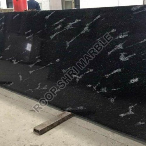 Fish Black Granite Slab
