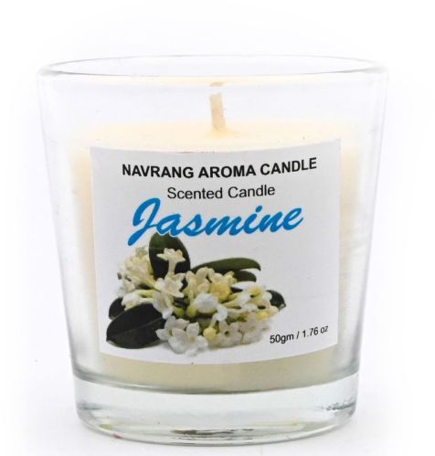 Jasmine Votive Glass Candle
