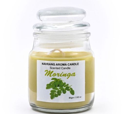 Moringa Scented Glass Jar Candle