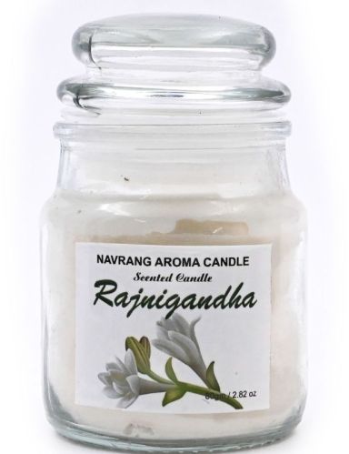 Rajnigandha Scented Glass Jar Candle