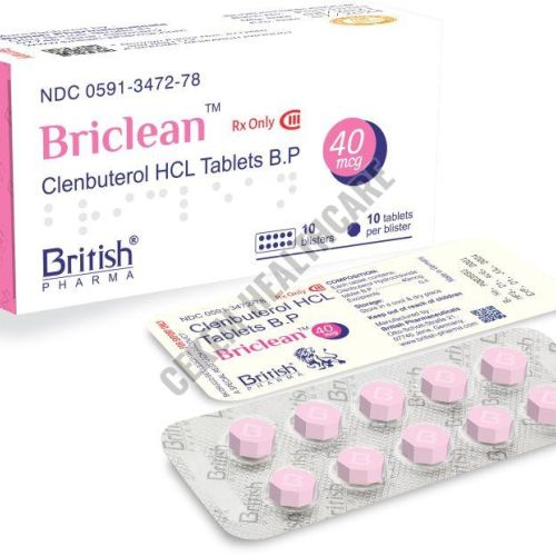 Clenbuterol Tablets 40 Mcg Briclean Tablets