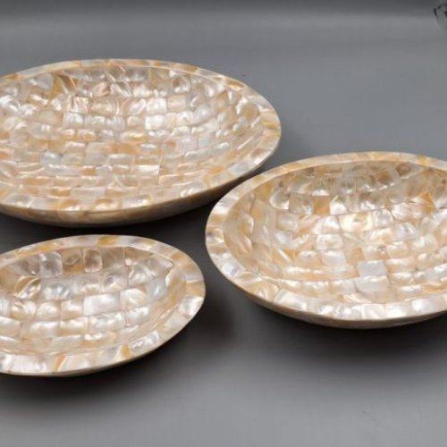 MOP Resin Serving Bowls Set of 3