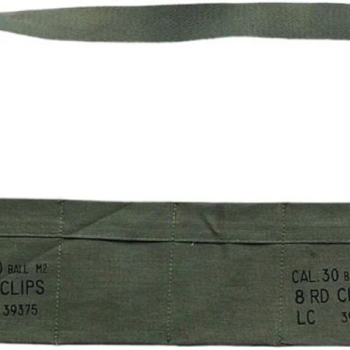 Us Army Cotton Cloth Bandolier for M1 Garand - Us Green Color