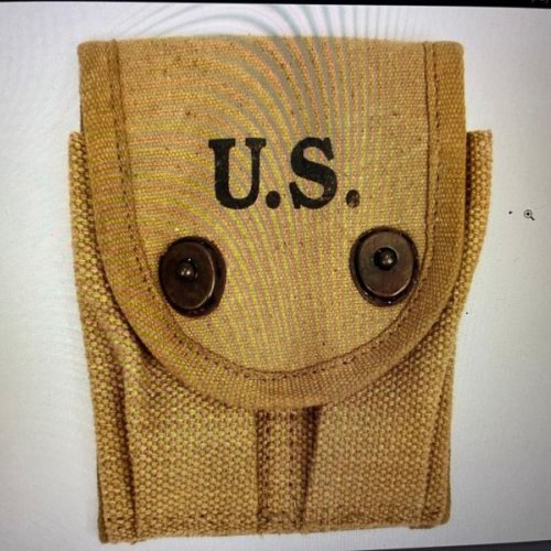 Us Wwii 45 Cal Double Magazine Pouch