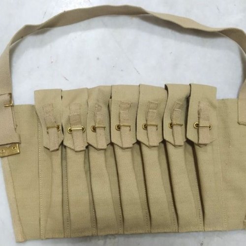 Wwii British 7 Pocket 1944 Magazine Pouch