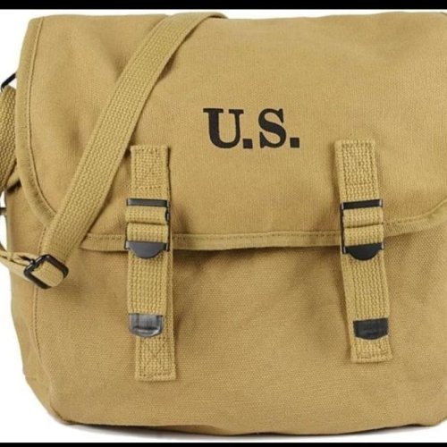 Wwii Us Army M1936 Musette Field M36 Khaki Backpack