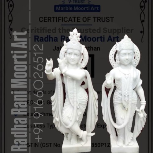 Marble Radha Krishna Murti