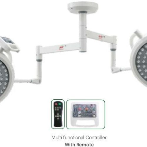 Ceiling Mounted Glanza 700+700 Double Dome LED OT Light