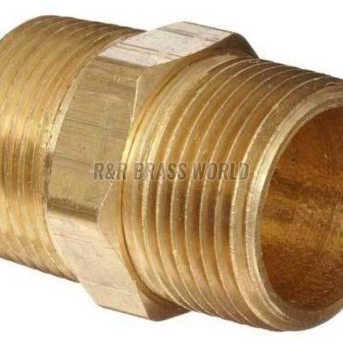brass hex nipple