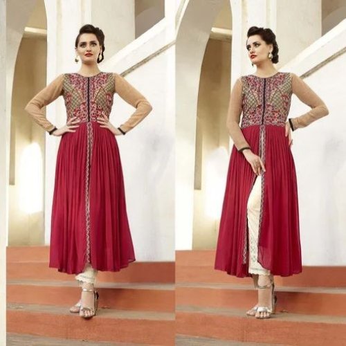 Ladies Polyester Party Wear Designer  Kurti