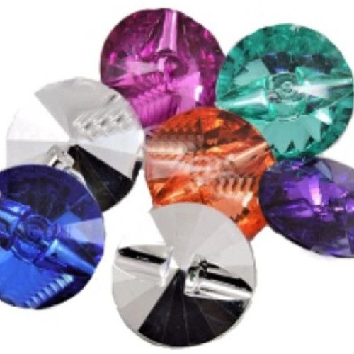 Round Crystal Button