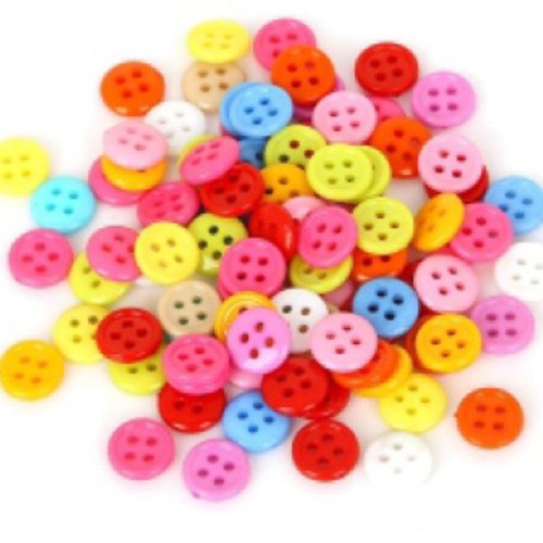 Round Plastic Button