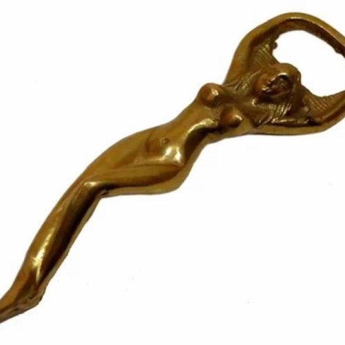Brass Vintage Lady Bottle Opener
