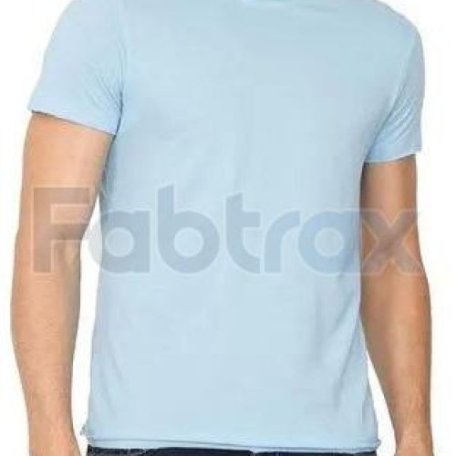 Mens Regular Fit Cotton Lycra Round Neck T-Shirt