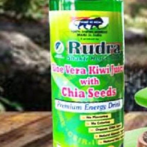 Aloe Vera Kiwi Juice With Chia Seeds