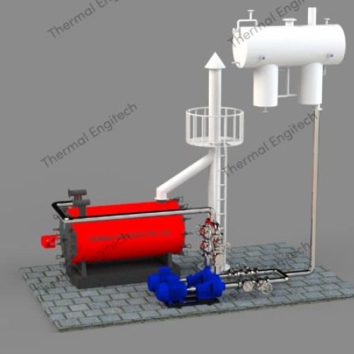 horizontal oil fired thermic fluid heater