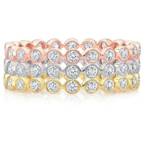 Silver Eternity Band for Wedding