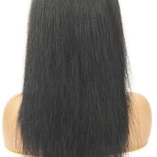 Natural Black Adjustable Real Hair Wig