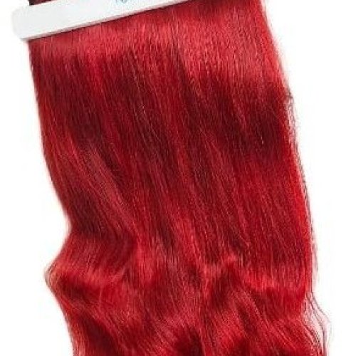 Red Volumizer Real Human Clip Hair Extension