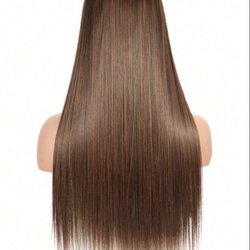 Straight Brown Synthetic Hair Wig