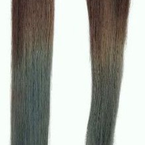 Teal Blue Real Hair One Clip In Streaks