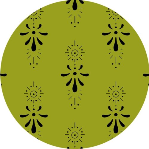 beautiful green floral print fabric