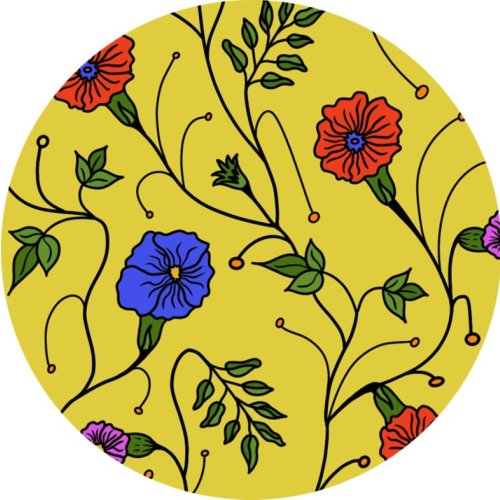 Bright Multicolour Prints Fabric