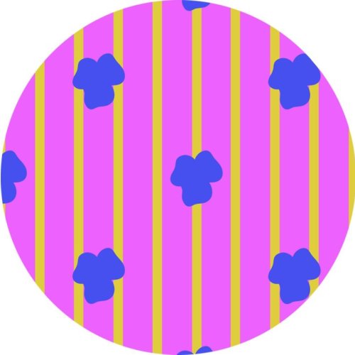 Decorative Striped Art Vibrant Pattern Fabric