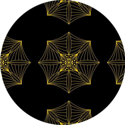 Elegant Geometric Web Pattern Fabric