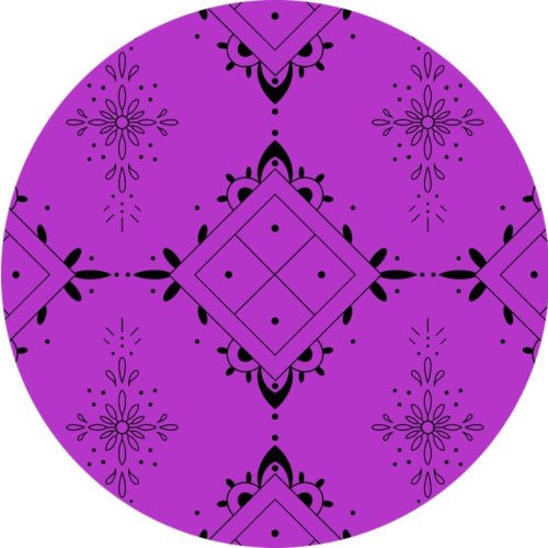 Elegant Purple Print Fabric