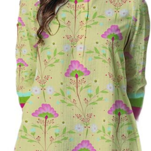Ladies Collar Neck Stylish Short Kurti