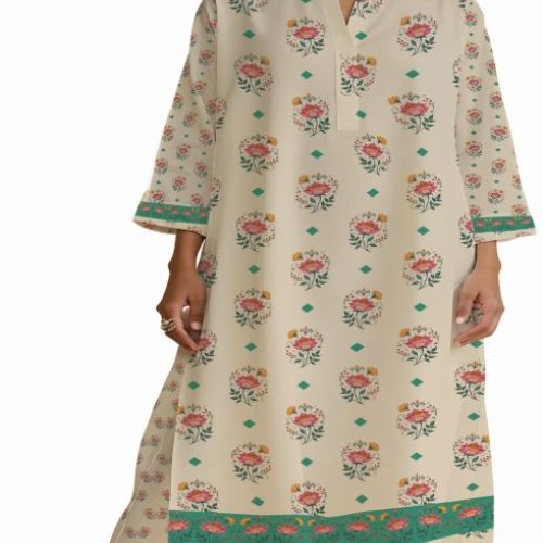 Ladies Printed Kurti Palazzo Set