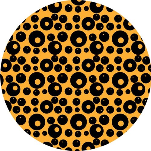 Stylish Modern Art Circle Bold Geometric Fabric