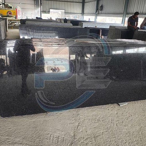 R Black Granite Slab