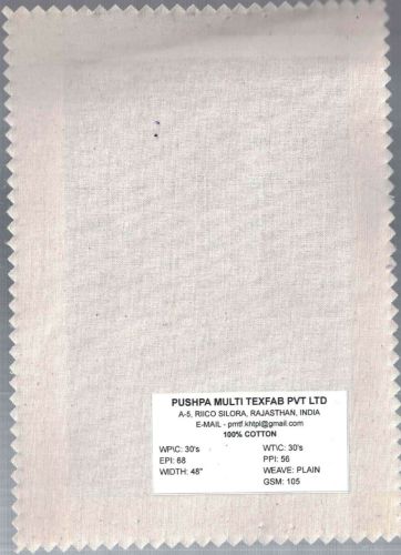 105 GSM Cotton Plain Fabric
