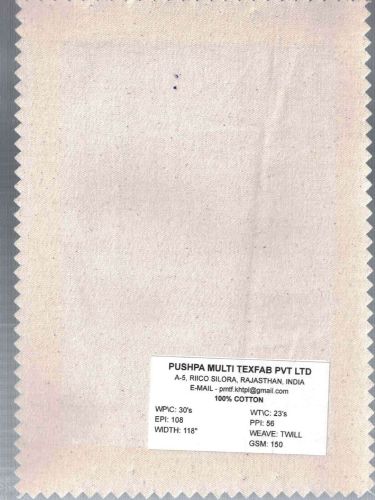 150 GSM Twill Cotton Fabric