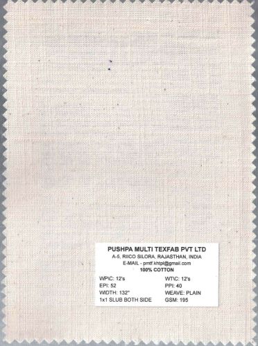 195 GSM Plain Cotton Fabric
