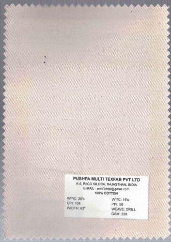 200 GSM Drill Cotton Fabric