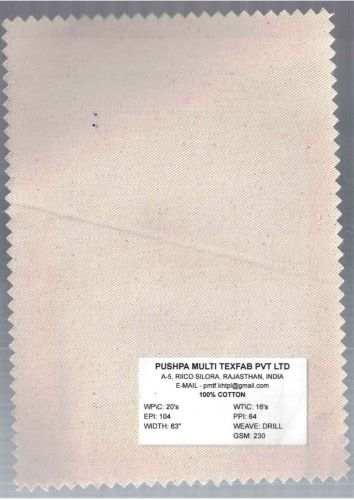 230 GSM Drill Cotton Fabric