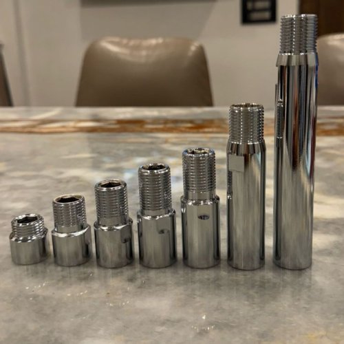 Chrome Threaded Pipe Connector